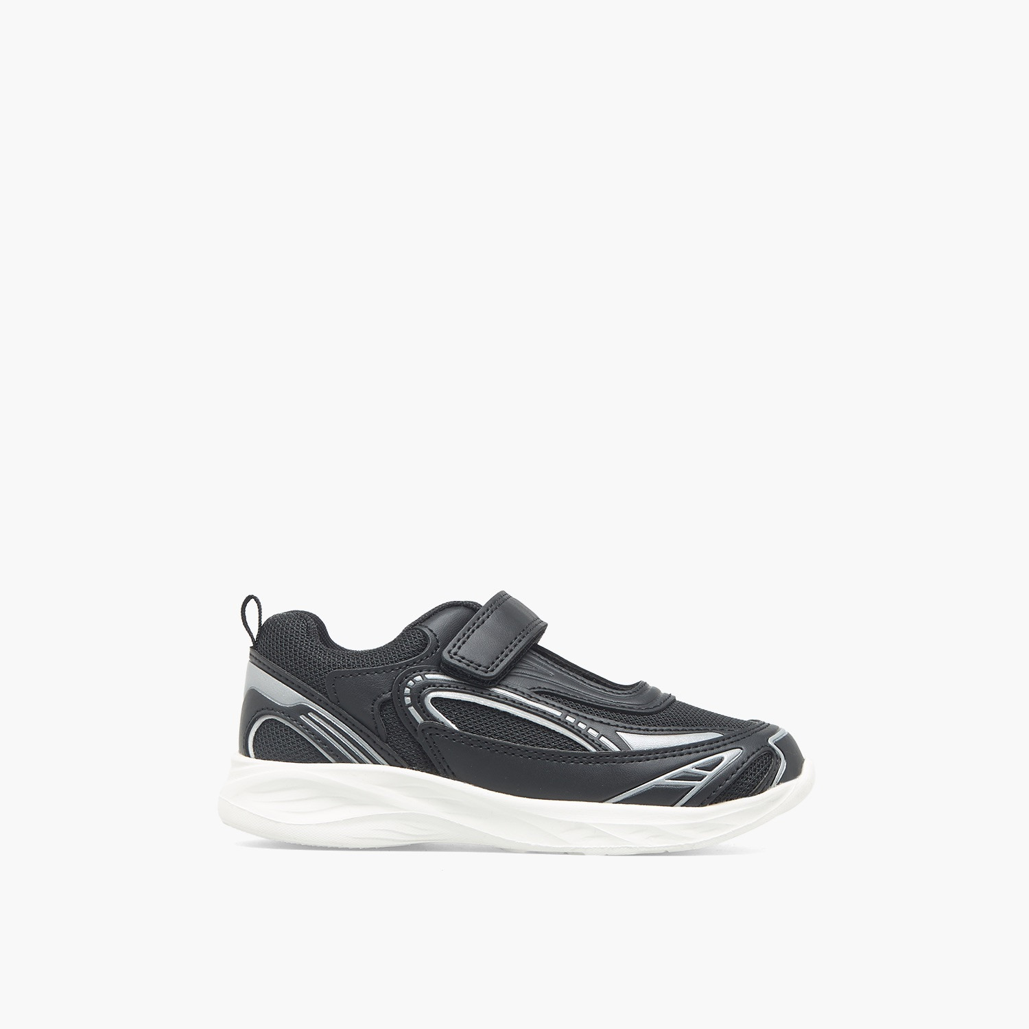 حذاء سنيكرز طول الكاحل بألواح وشريط إغلاق للبنات من جونيورز-girls-shoes-sneakers-image-3