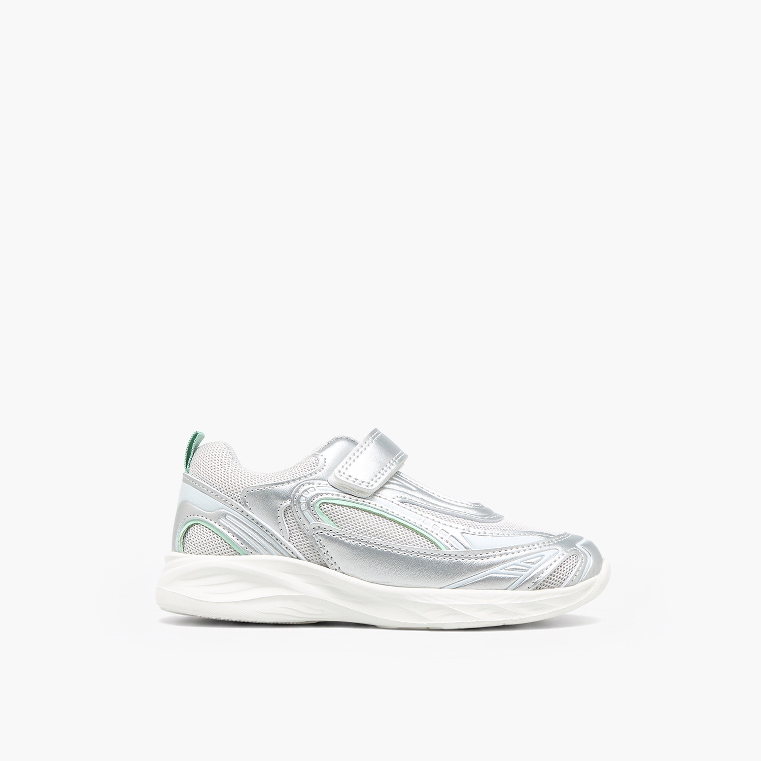 حذاء سنيكرز طول الكاحل بألواح وشريط إغلاق للبنات من جونيورز-girls-shoes-sneakers-image-3