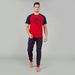 Sustainability Superman Printed T-shirt with Full Length Jog Pants-Sets-thumbnail-0