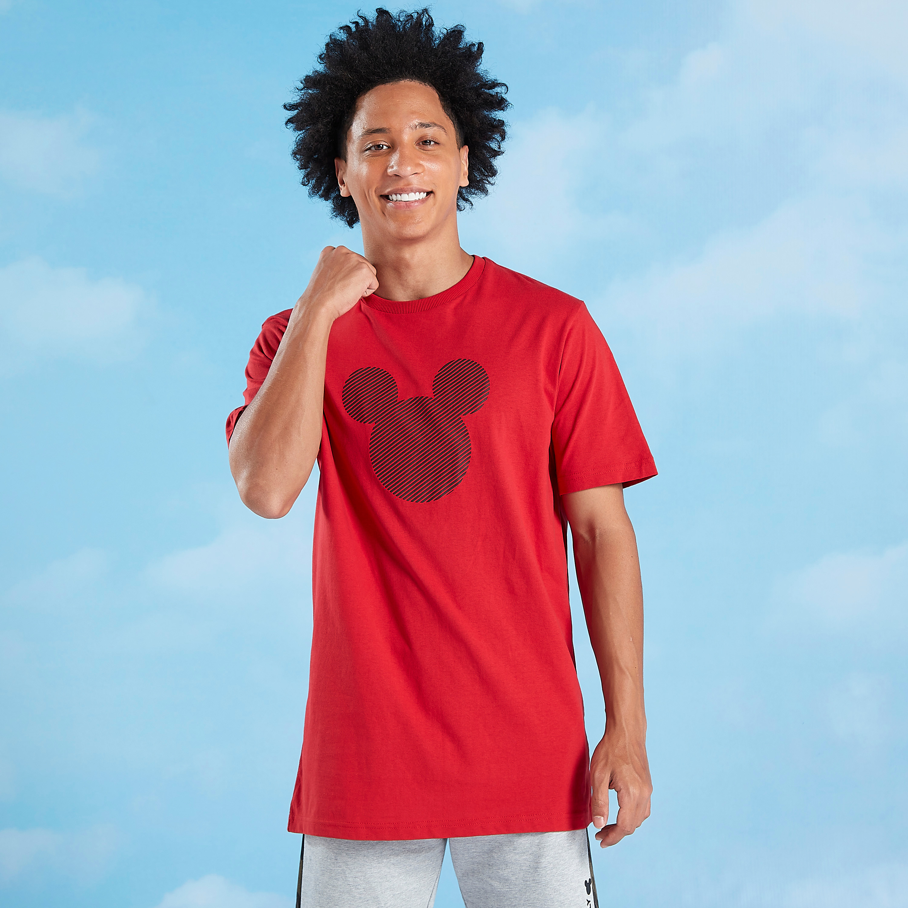 Mickey Mouse Printed T-shirt with Crew Neck and Short Sleeves-men-clothing-tshirtsandpolos-tshirts-image-1