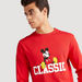 Mickey Mouse Print T-shirt with Long Sleeves-T Shirts-thumbnail-2