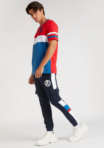 Avengers Print Mid-Rise Joggers with Pockets