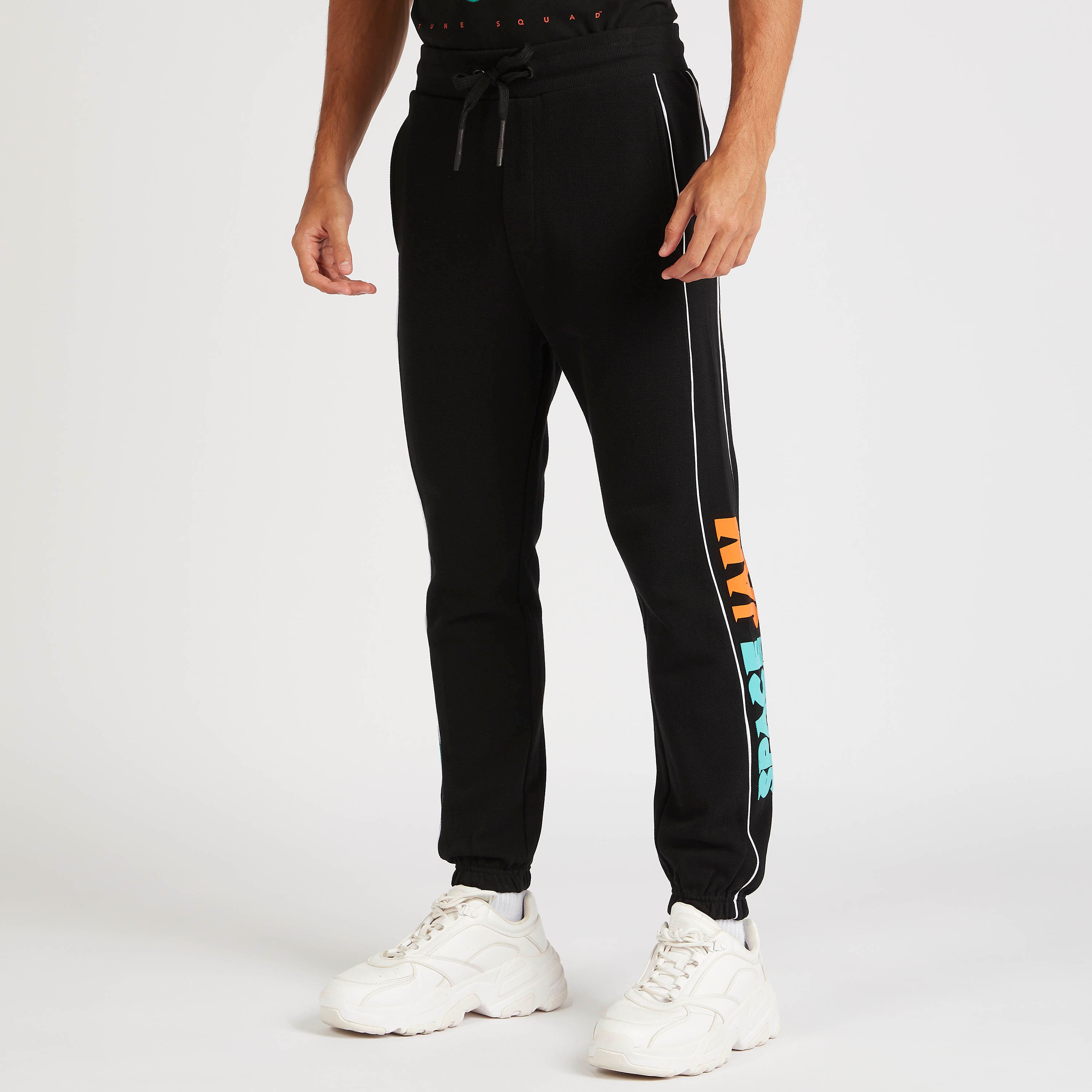 Buy Space Jam Print Joggers with Drawstring and Pockets Splash UAE