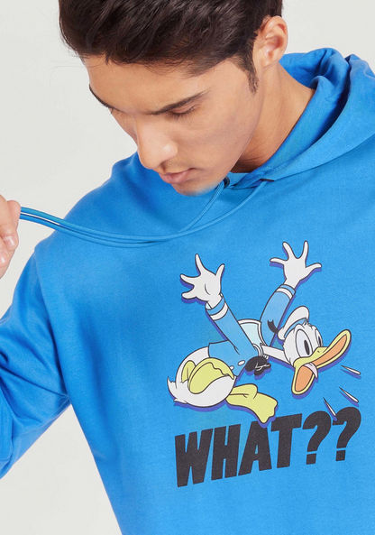 Donald Duck Print Sweatshirt with Long Sleeves and Hood-Sweatshirts-image-1