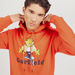 Garfield Print Sweatshirt with Hood and Long Sleeves-Sweatshirts-thumbnail-2