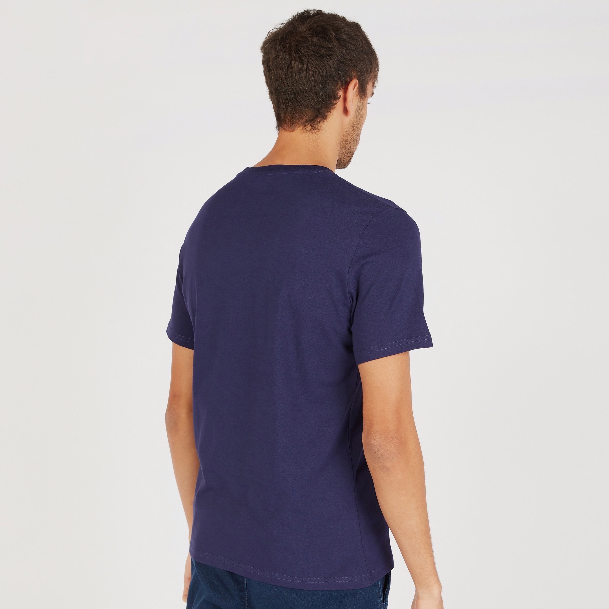 Mickey Mouse Print Crew Neck T-shirt with Short Sleeves-men-clothing-tshirtsandpolos-tshirts-image-4