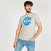 Nasa Print Crew Neck T-shirt with Short Sleeves-T Shirts-thumbnail-0