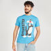 Sylvester Print Crew Neck T-shirt with Short Sleeves-T Shirts-thumbnailMobile-0
