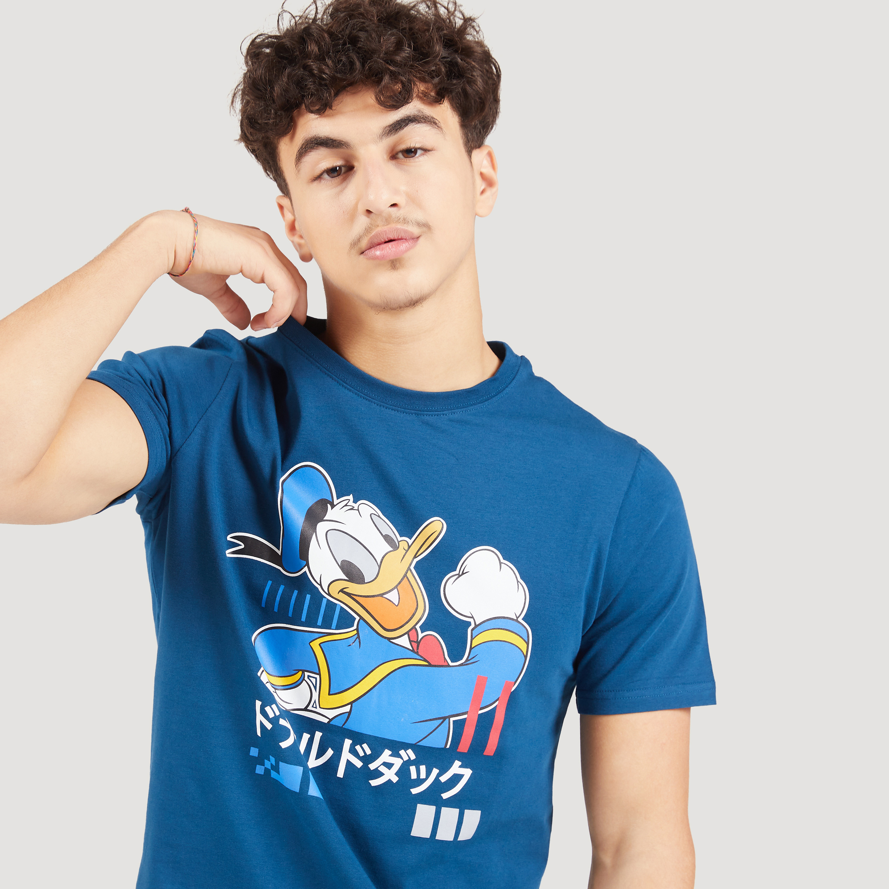 Donald Duck Print Crew Neck T-shirt with Short Sleeves-men-clothing-tshirtsandpolos-tshirts-image-3