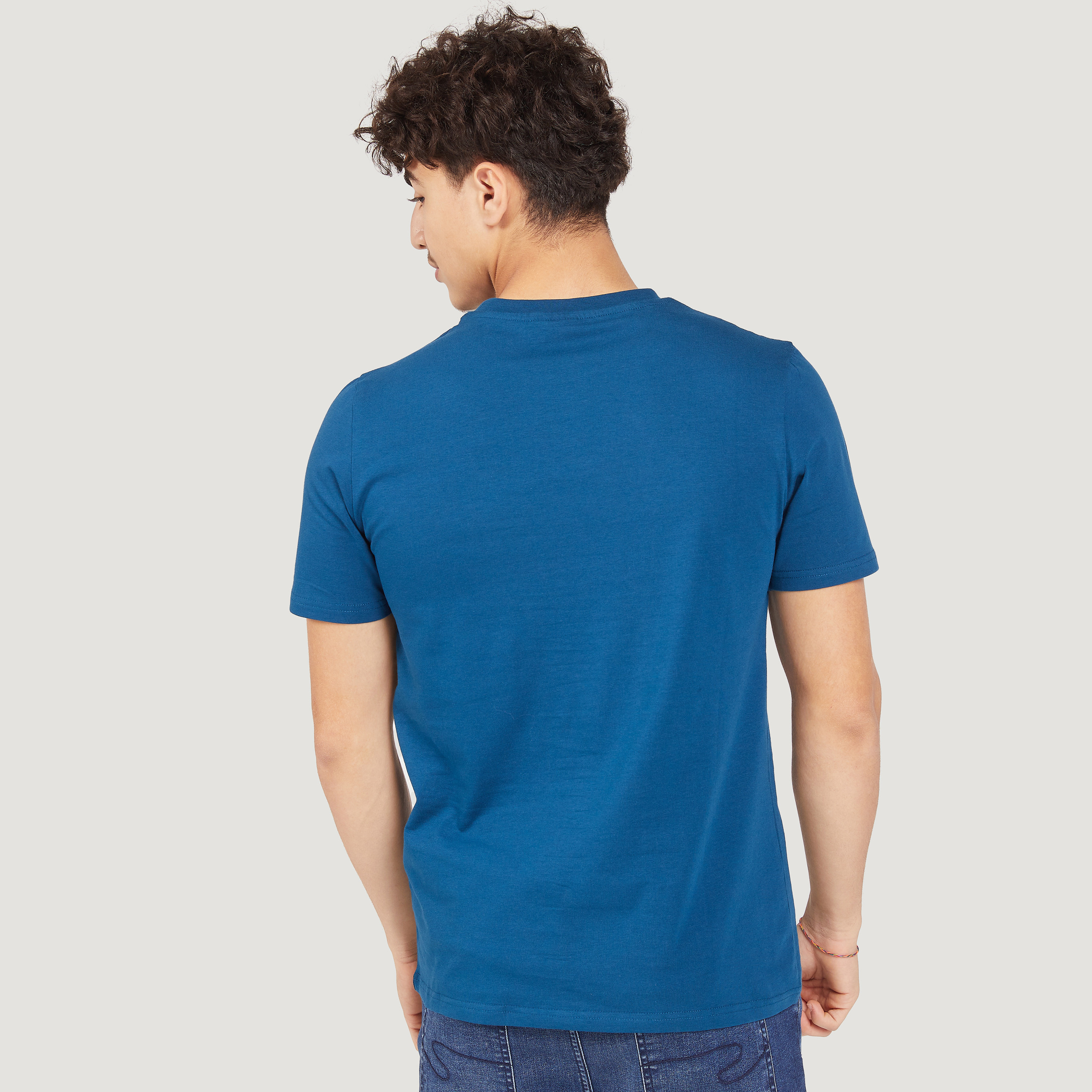 Donald Duck Print Crew Neck T-shirt with Short Sleeves-men-clothing-tshirtsandpolos-tshirts-image-4