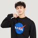 NASA Print Crew Neck Sweatshirt with Long Sleeves-Sweatshirts-thumbnail-2
