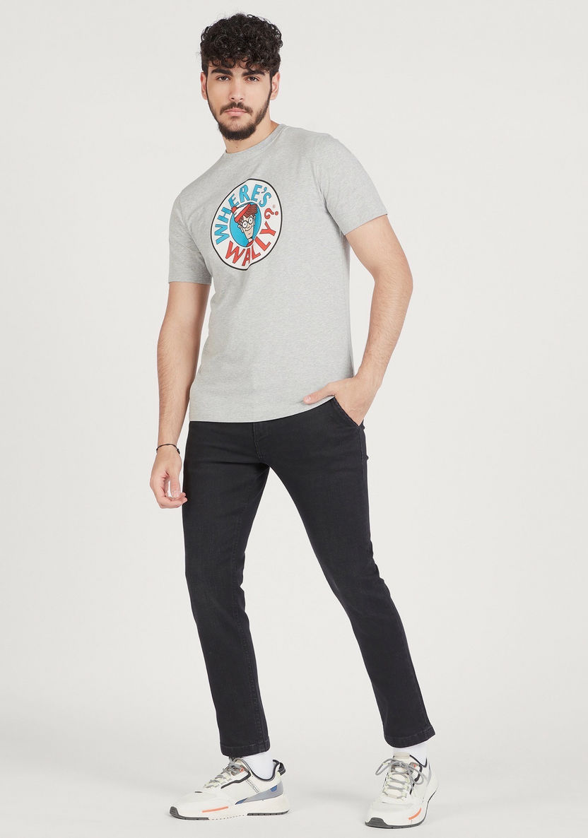 Where's Wally? Print T-shirt with Crew Neck and Short Sleeves-T Shirts-image-1