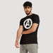 Avengers Print Crew Neck T-shirt with Short Sleeves-T Shirts-thumbnail-0