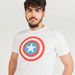 Captain America Print Crew Neck T-shirt with Short Sleeves-T Shirts-thumbnailMobile-2