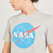NASA Print Crew Neck T-shirt with Short Sleeves-T Shirts-thumbnailMobile-2