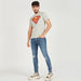 Superman Print Crew Neck T-shirt with Short Sleeves-T Shirts-thumbnailMobile-1