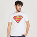 Superman Print Crew Neck T-shirt with Short Sleeves-T Shirts-thumbnail-4