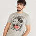 Mickey Mouse Print Crew Neck T-shirt with Short Sleeves-T Shirts-thumbnail-2