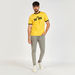 Batman Print Crew Neck Ringer T-shirt with Short Sleeves-T Shirts-thumbnail-1