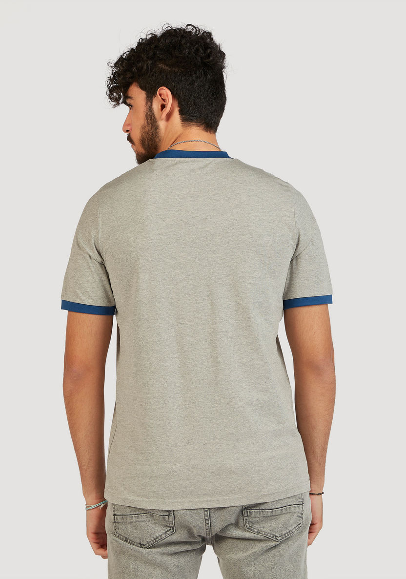 Avenger Print Crew Neck Ringer T-shirt with Short Sleeves-T Shirts-image-3