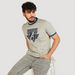 Avenger Print Crew Neck Ringer T-shirt with Short Sleeves-T Shirts-thumbnailMobile-4