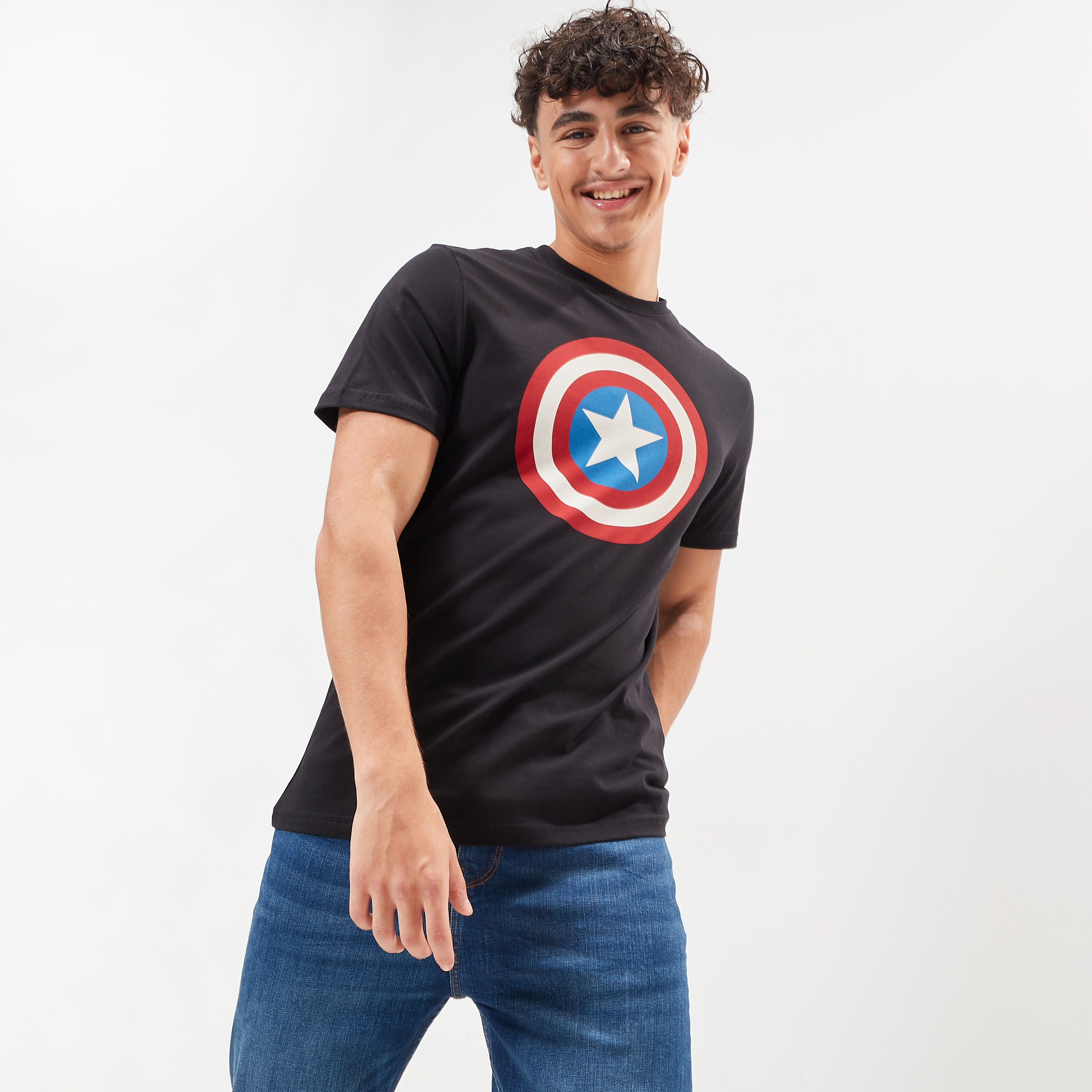 Captain america full shop sleeve t shirt online