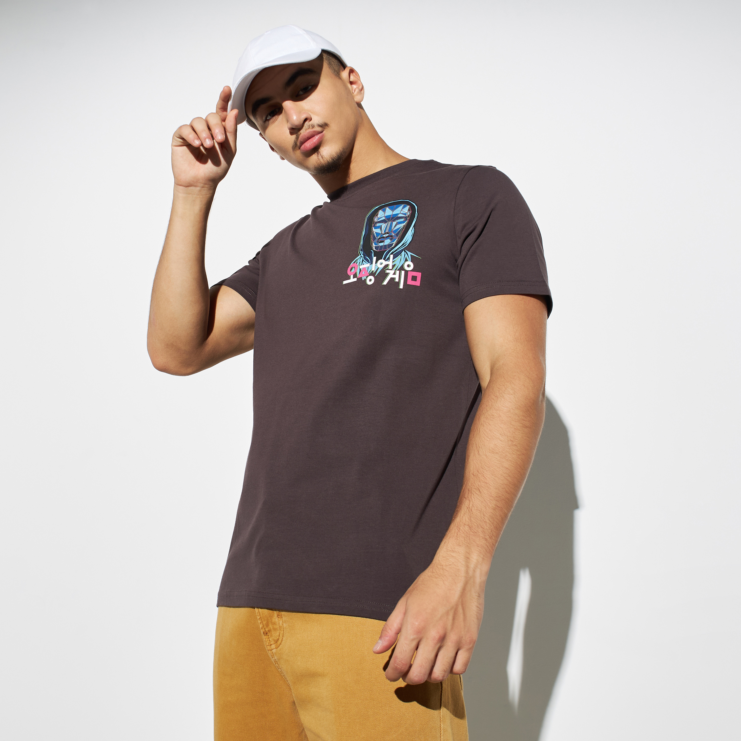 T shirt with cap deals for man