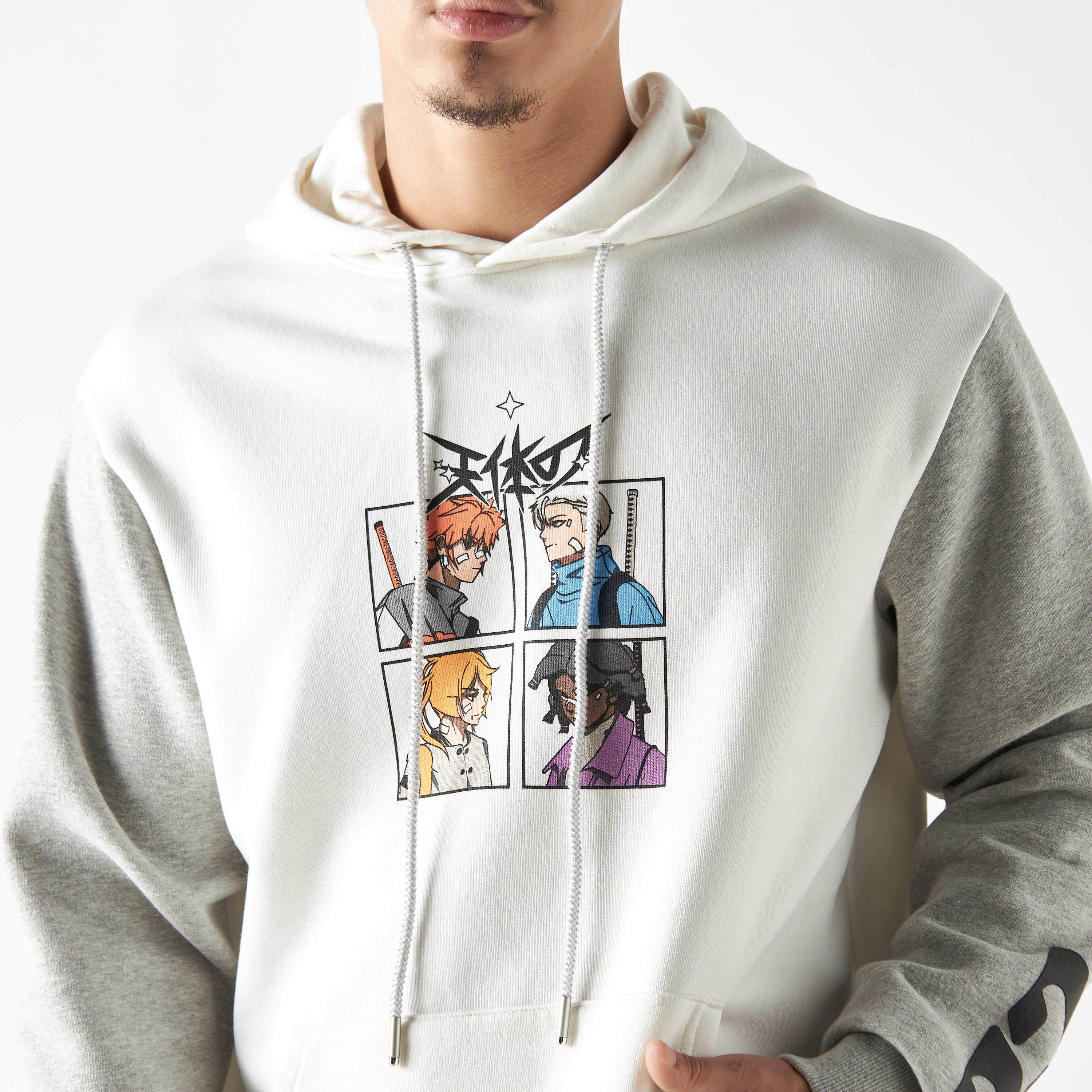 Anime printed outlet hoodies