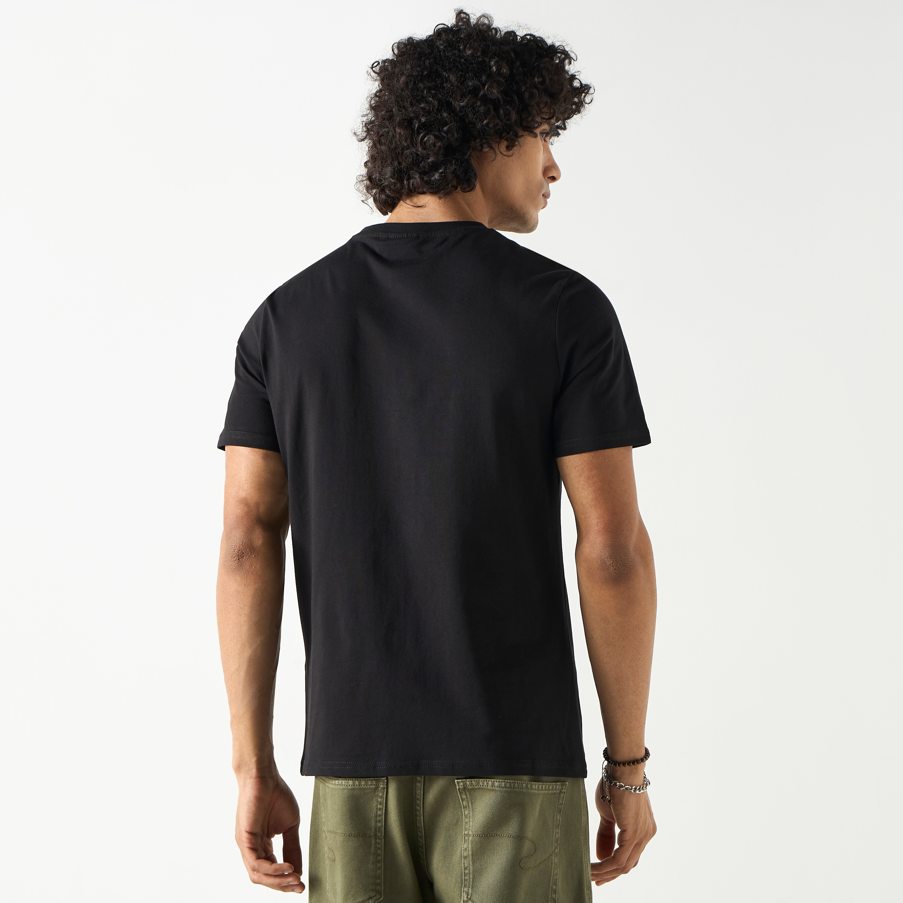 Rocky Graphic Print T-shirt with Crew Neck and Short Sleeves-men-clothing-tshirtsandpolos-tshirts-image-3
