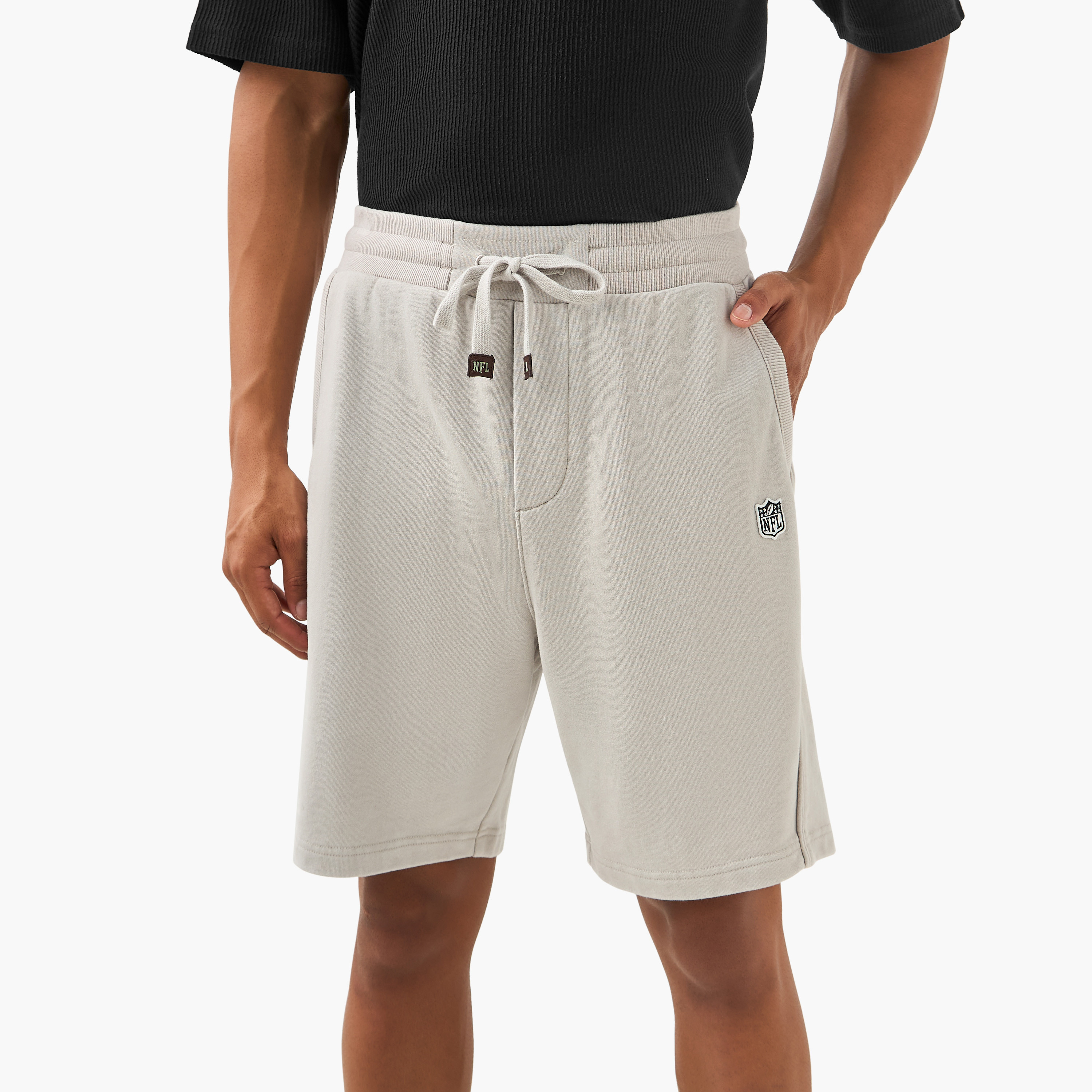 NFL Men Regular Fit Flexi Waist Shorts-men-clothing-bottoms-shorts-image-1