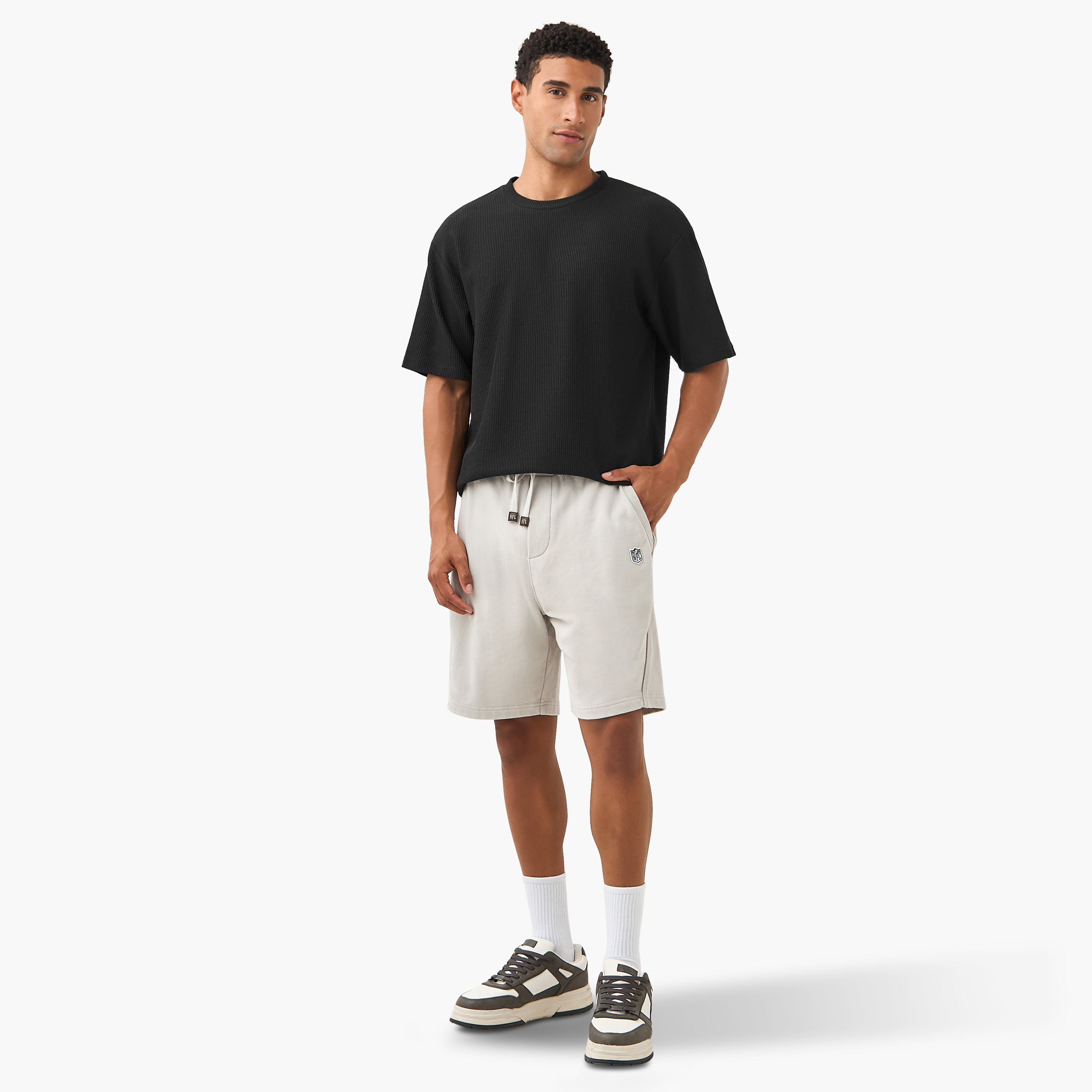 NFL Men Regular Fit Flexi Waist Shorts-men-clothing-bottoms-shorts-image-2