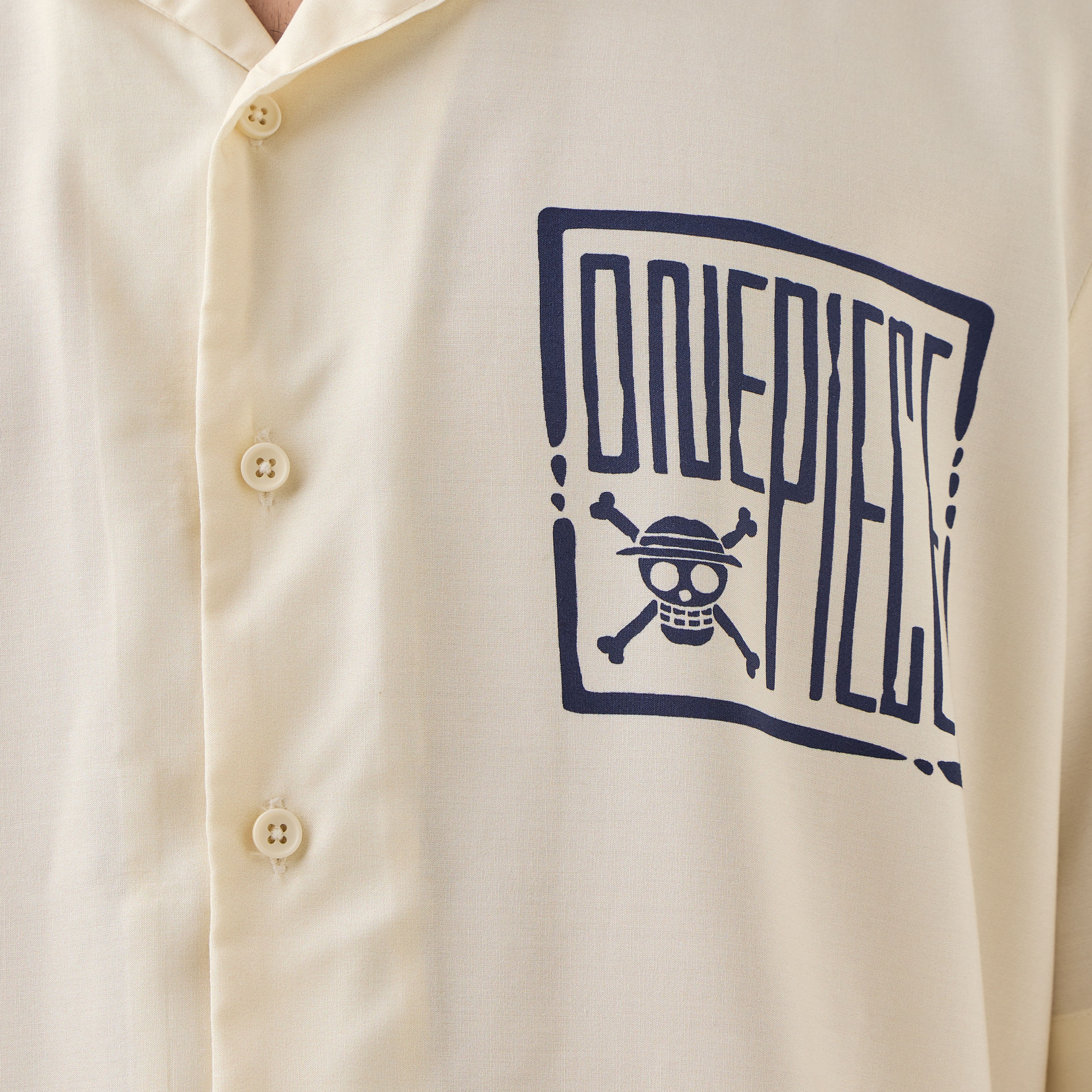 One Piece Print Relaxed Fit Linen Blend Shirt with Camp Collar and Short Sleeves-men-clothing-shirts-image-5