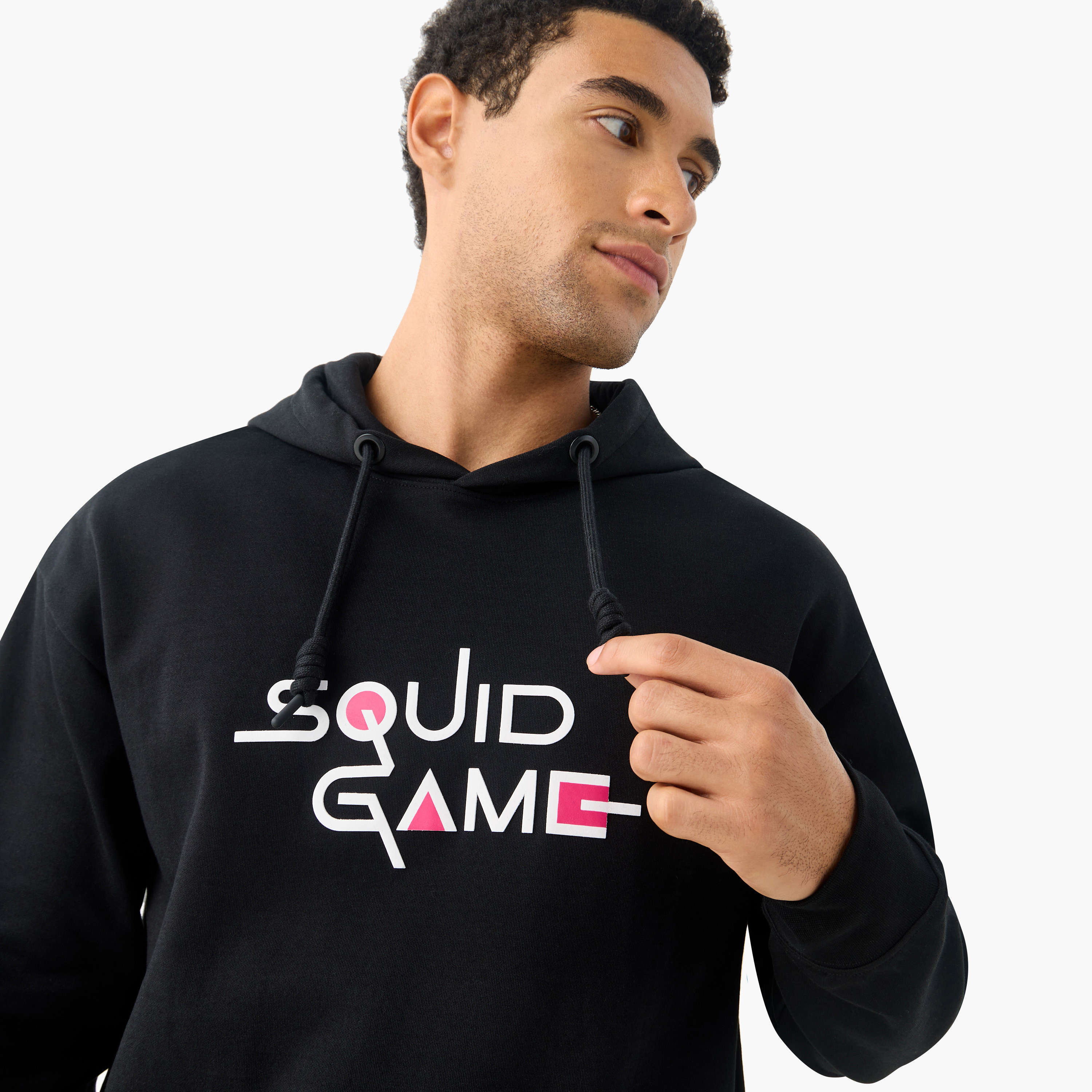 Squid Game Print Hooded Sweatshirt with Long Sleeves-men-winterwear-hoodiesandsweatshirts-image-9