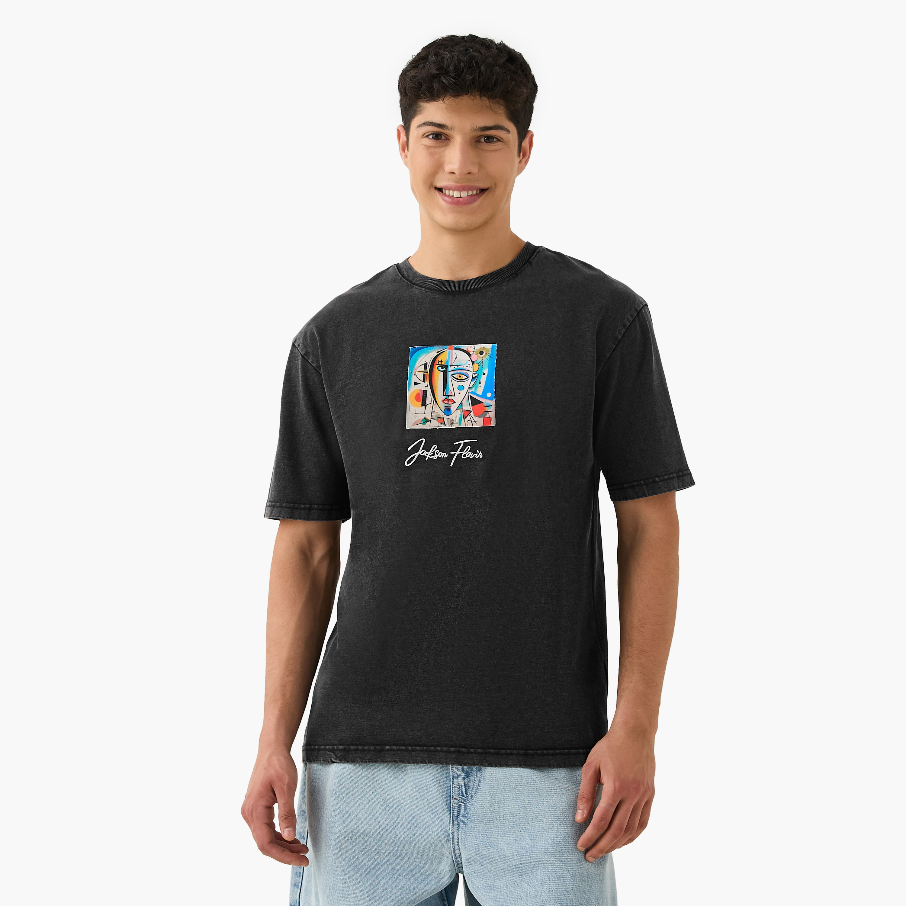 Jackson Flavio Print Crew Neck T-shirt-men-clothing-tshirtsandpolos-tshirts-image-1