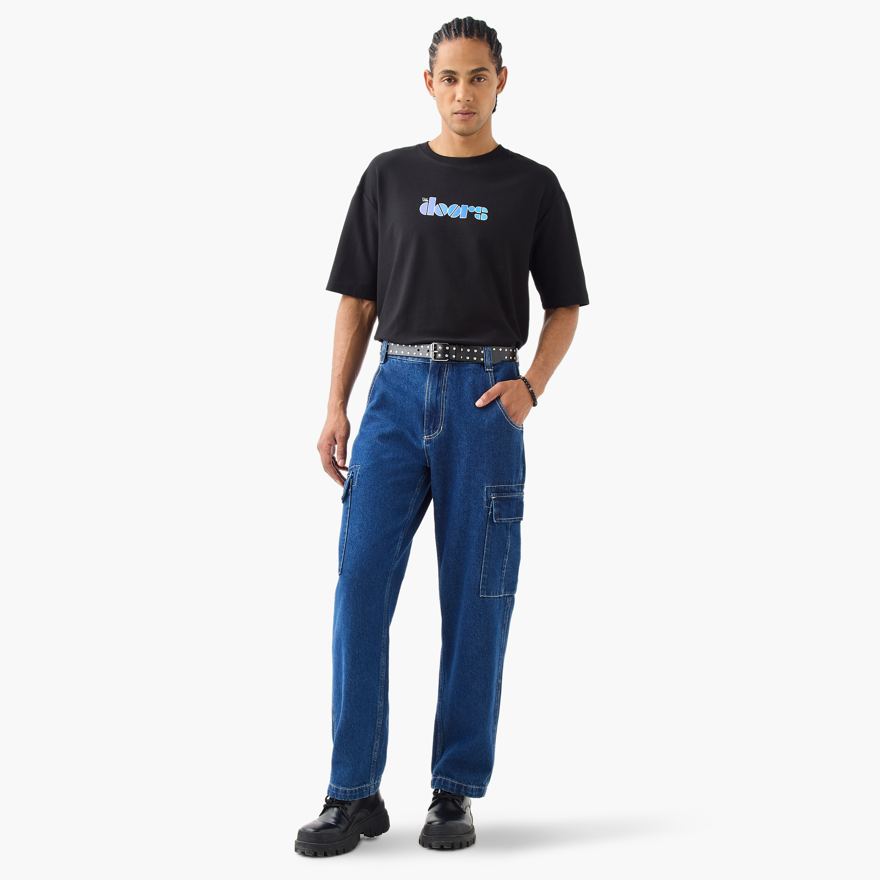 تيشيرت بياقة ضيقة وطبعات-men-clothing-tshirtsandpolos-tshirts-image-2