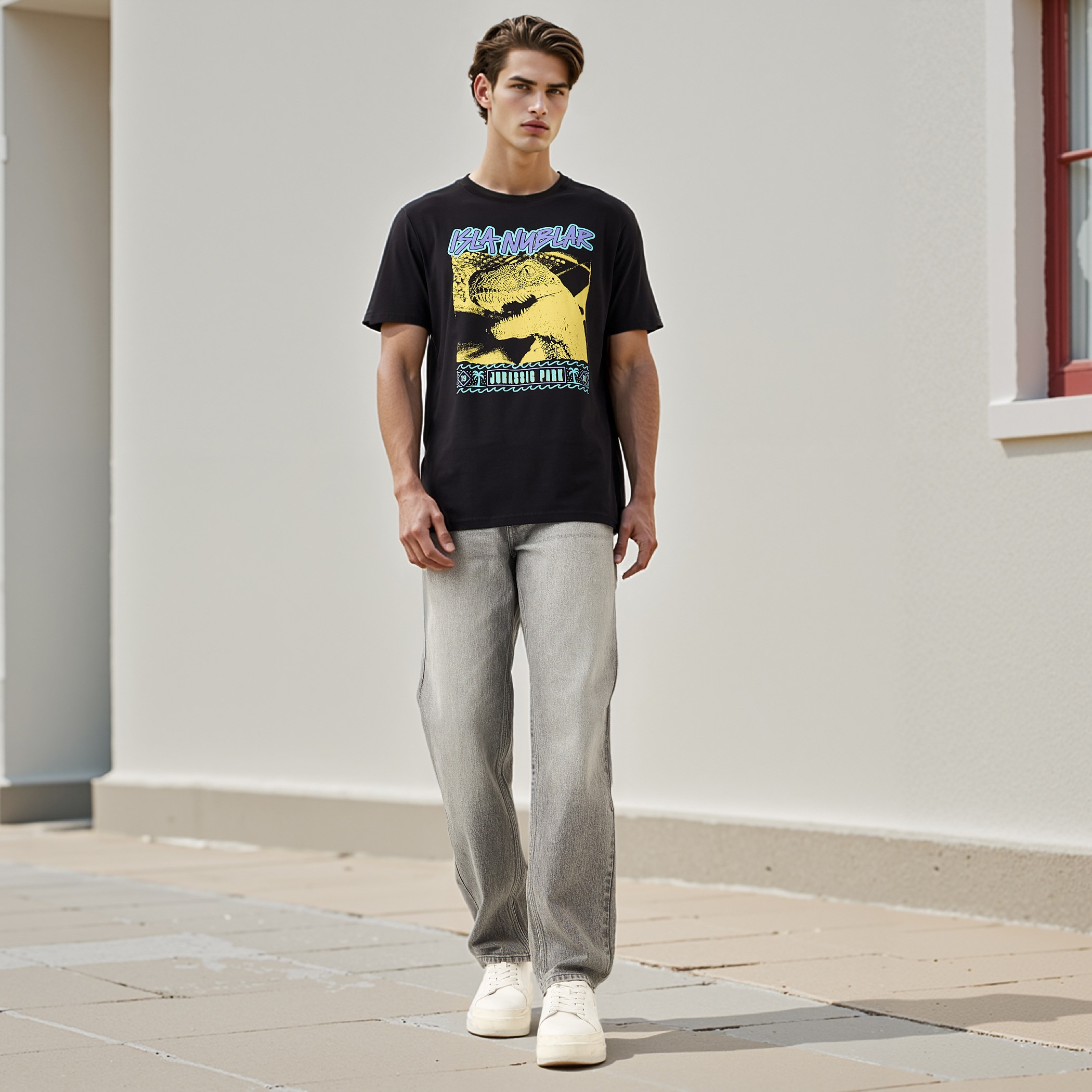 Jurassic Park Men Regular Fit Crew Neck Short Sleeves T-shirt-men-clothing-tshirtsandpolos-tshirts-image-2