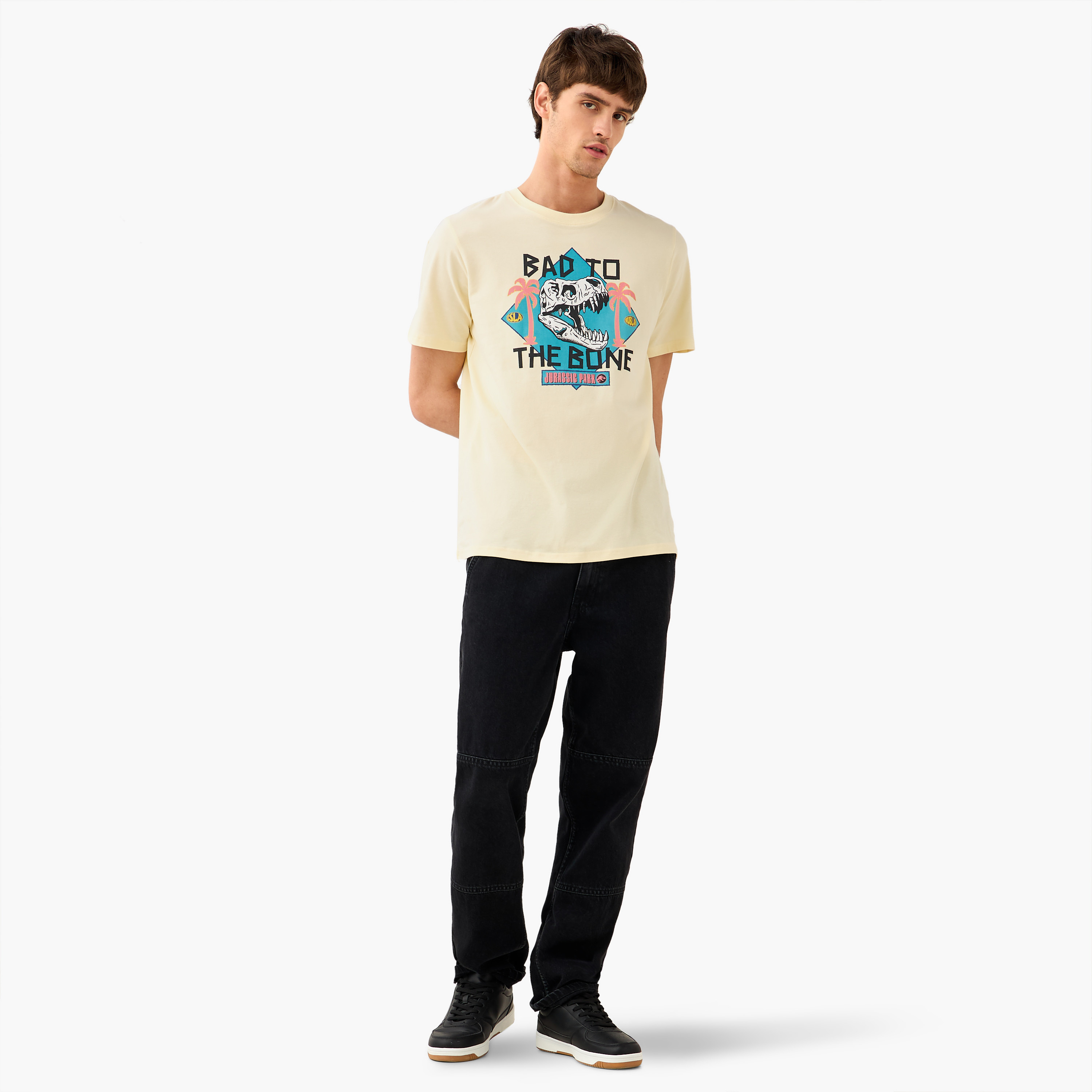 Jurassic Park Men Regular Fit Crew Neck Short Sleeves T-shirt-men-clothing-tshirtsandpolos-tshirts-image-2