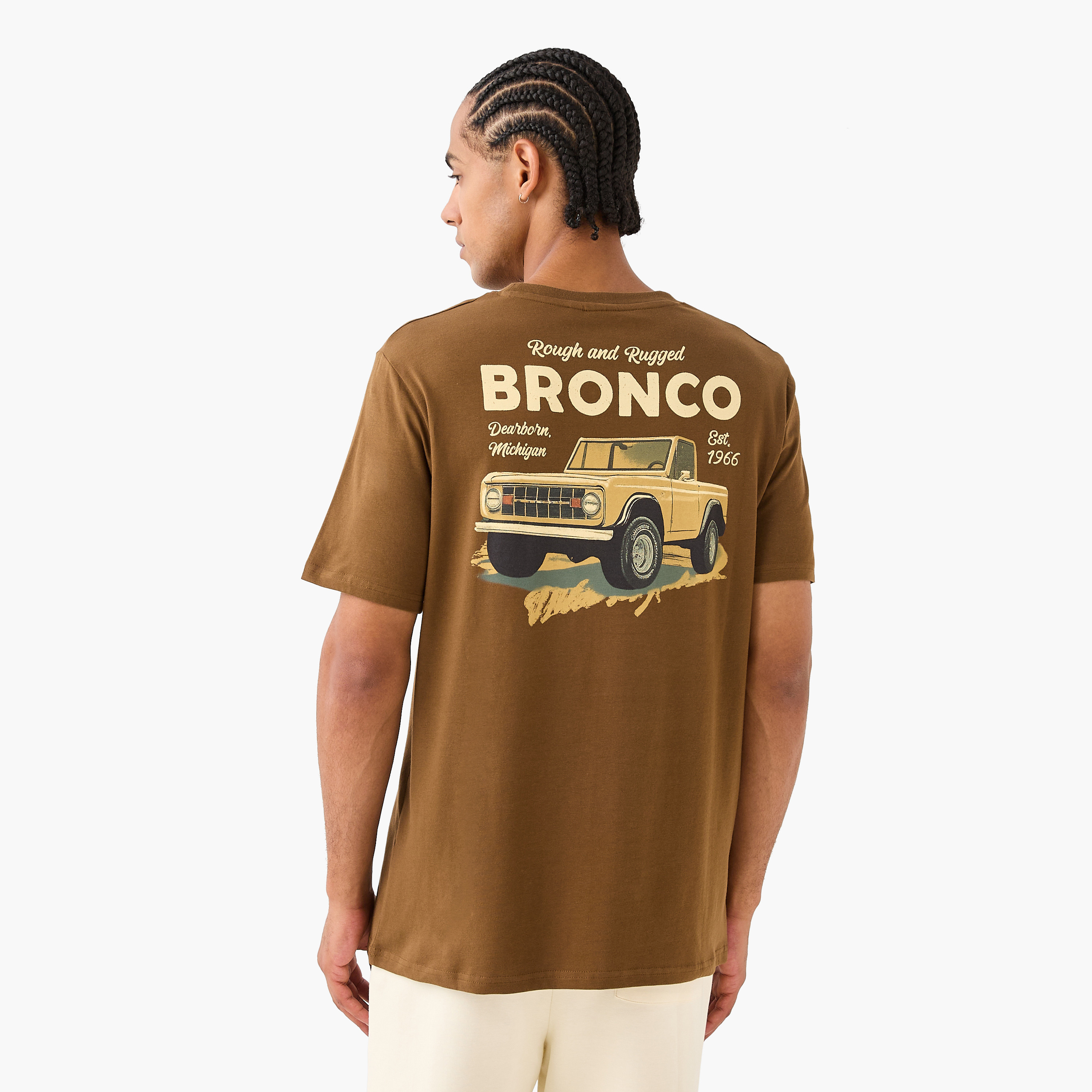 Ford Bronco Men Regular Fit Crew Neck Short Sleeves T-shirt-men-clothing-tshirtsandpolos-tshirts-image-3