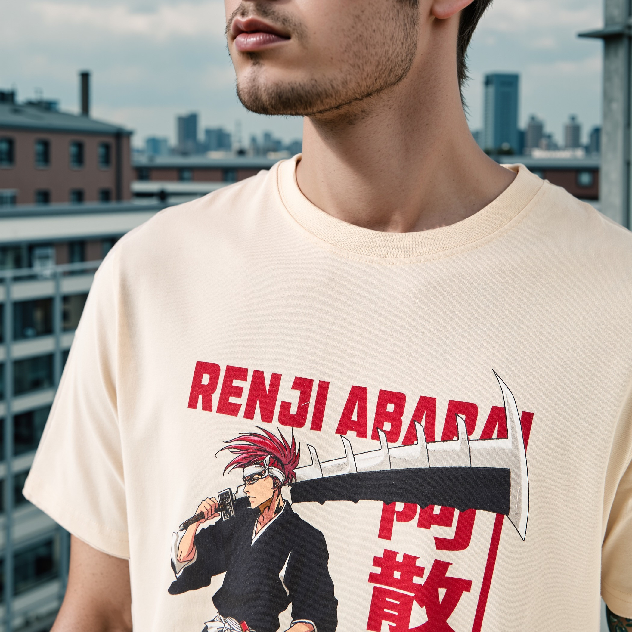 Renji Abarai Print Crew Neck T-shirt-men-clothing-tshirtsandpolos-tshirts-image-4