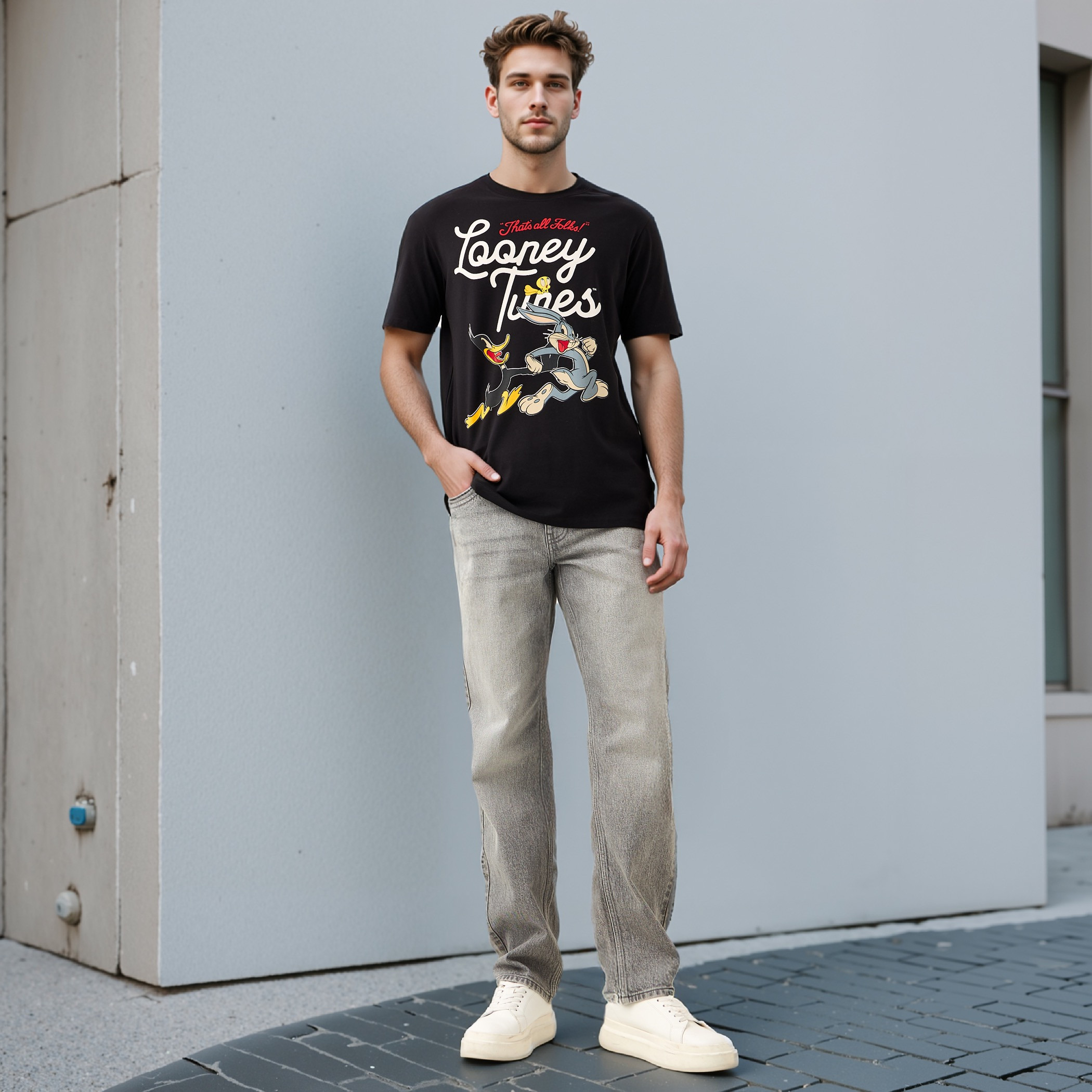 تيشيرت بقصّة عادية وياقة ضيقة وطبعات-men-clothing-tshirtsandpolos-tshirts-image-2