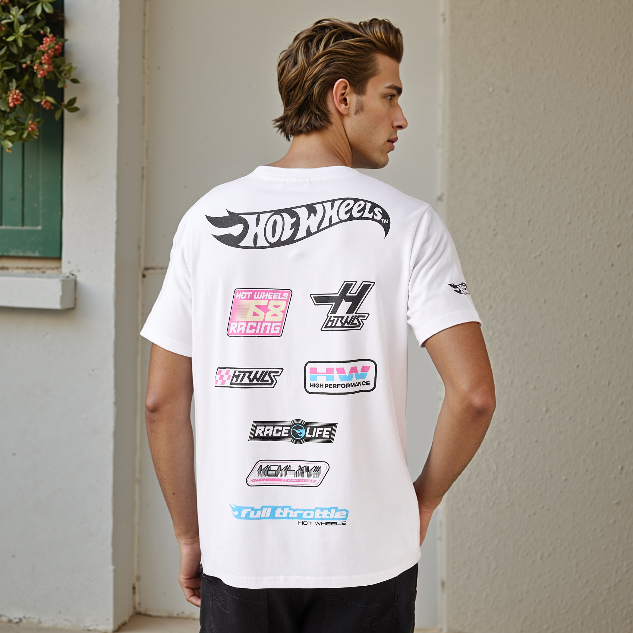 Hot Wheels Men Regular Fit Crew Neck Short Sleeves T-shirt-men-clothing-tshirtsandpolos-tshirts-image-3