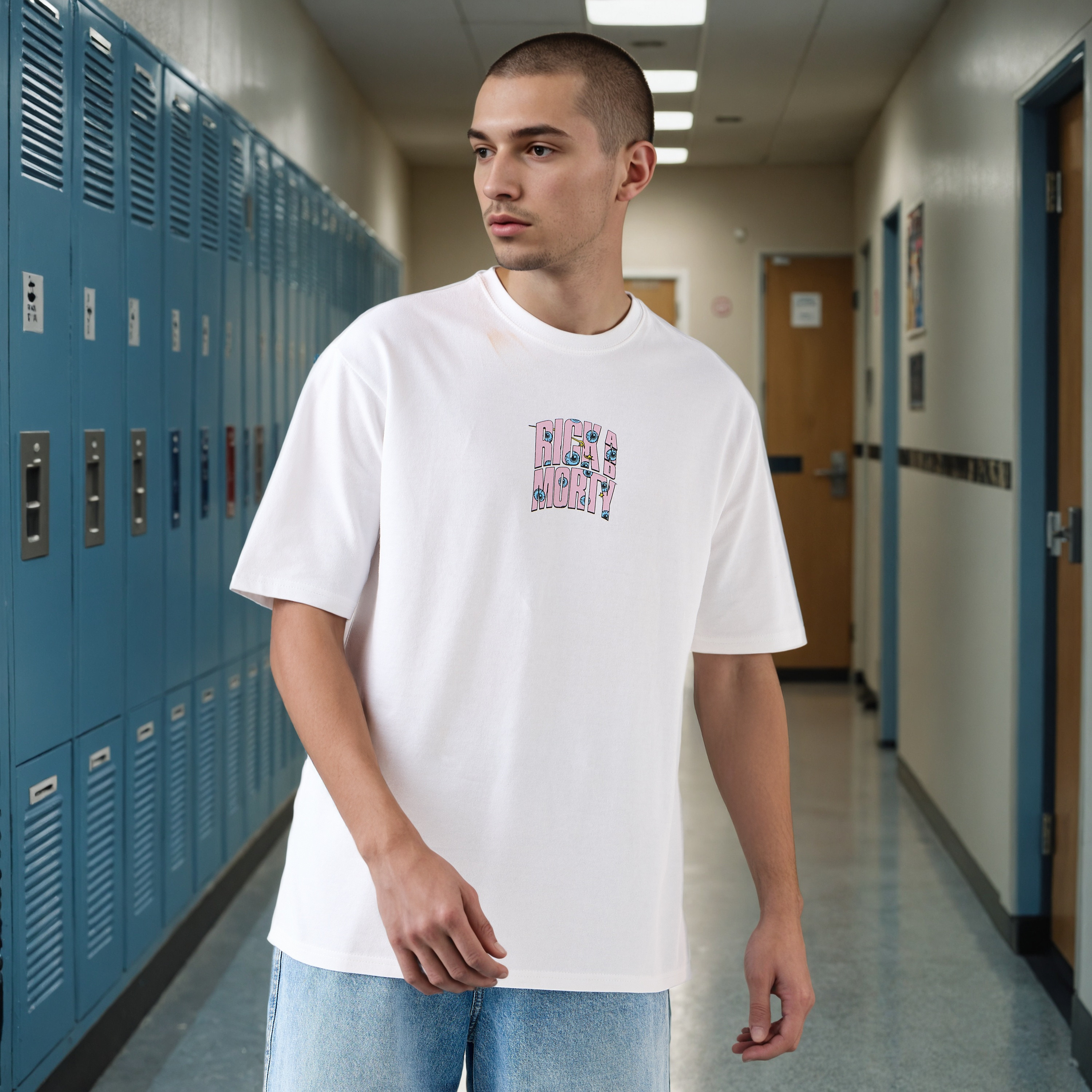Rick and Morty Print Relaxed Fit T-shirt-men-clothing-tshirtsandpolos-tshirts-image-1