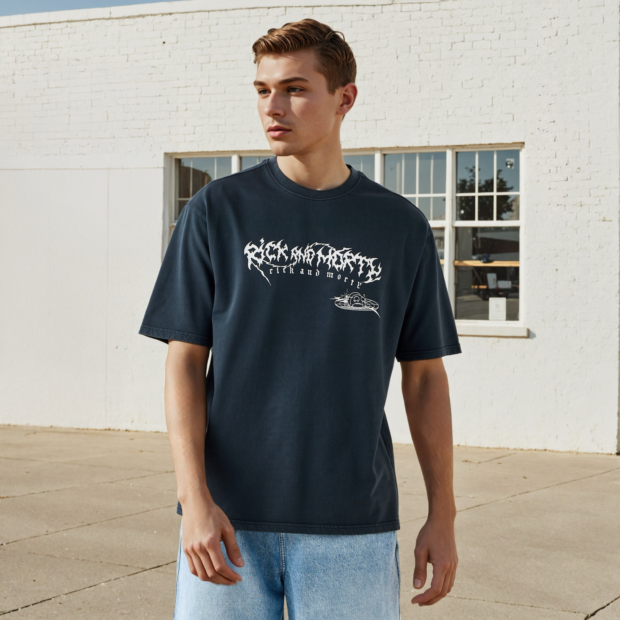 تيشيرت بقصّة مريحة وطبعات-men-clothing-tshirtsandpolos-tshirts-image-1