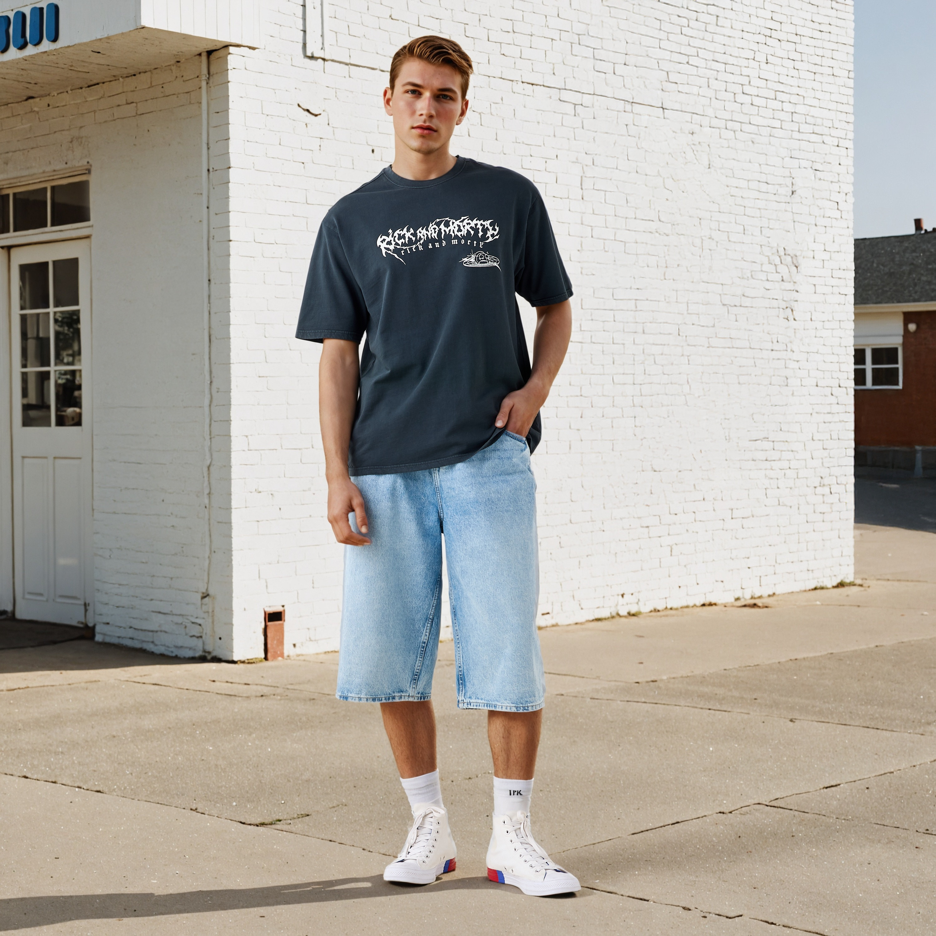 تيشيرت بقصّة مريحة وطبعات-men-clothing-tshirtsandpolos-tshirts-image-2