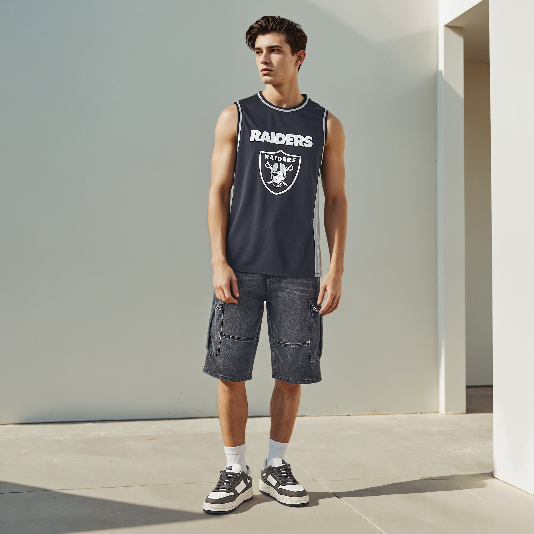 Las Vegas Raiders NFL Crew Neck Sleeveless Vest-men-clothing-tshirtsandpolos-vests-image-2