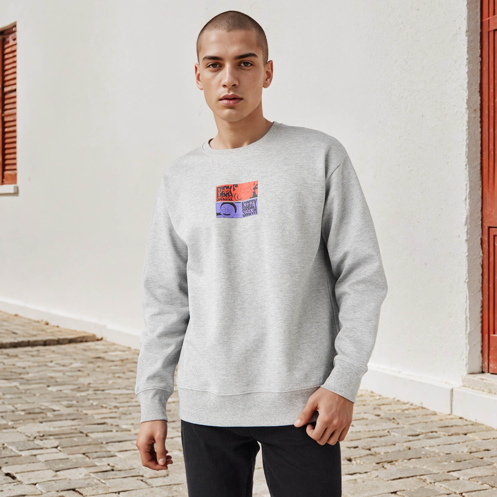 Rick and Morty Print Sweatshirt-men-winterwear-hoodiesandsweatshirts-image-3