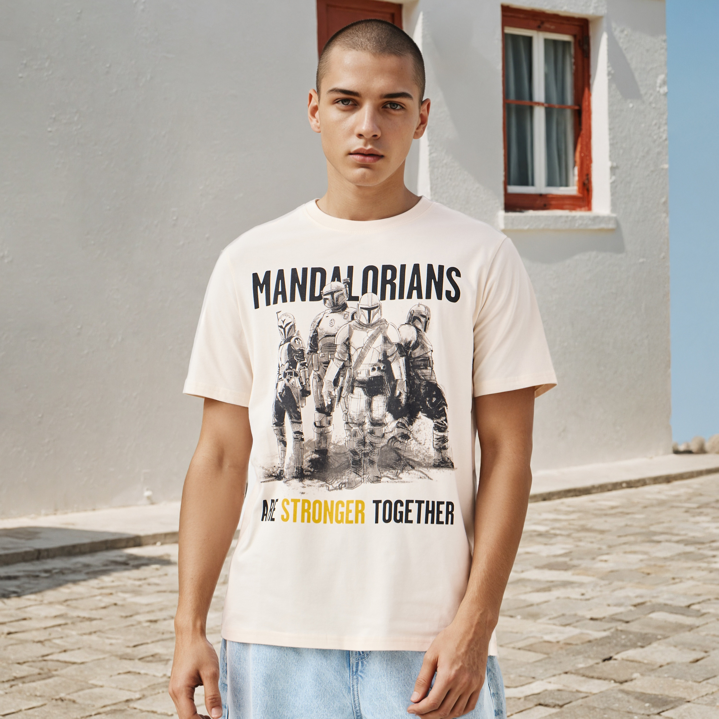 Mandalorians Print Crew Neck T-shirt-men-clothing-tshirtsandpolos-tshirts-image-1
