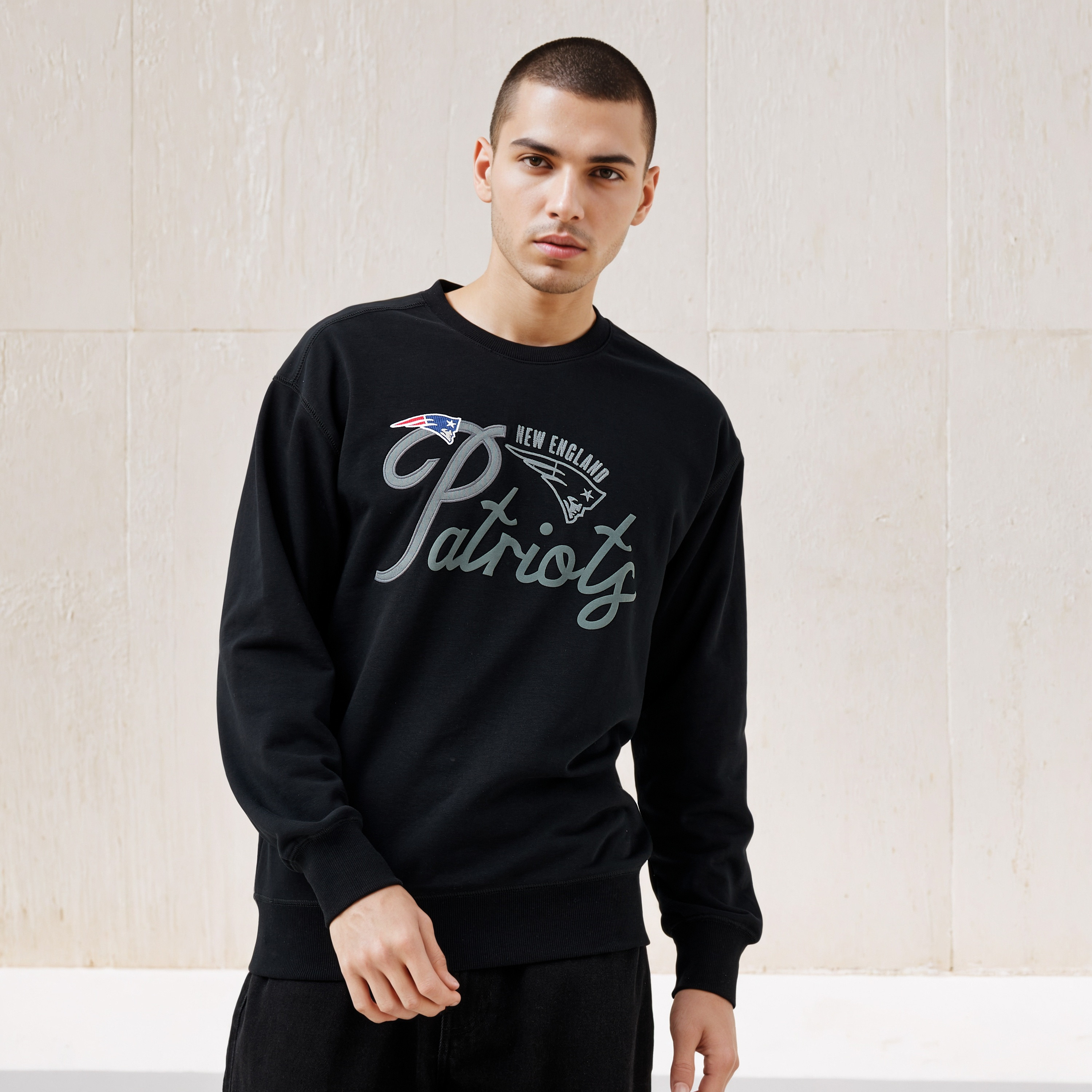 New England Patriots Embroidered Sweatshirt-men-winterwear-hoodiesandsweatshirts-image-1