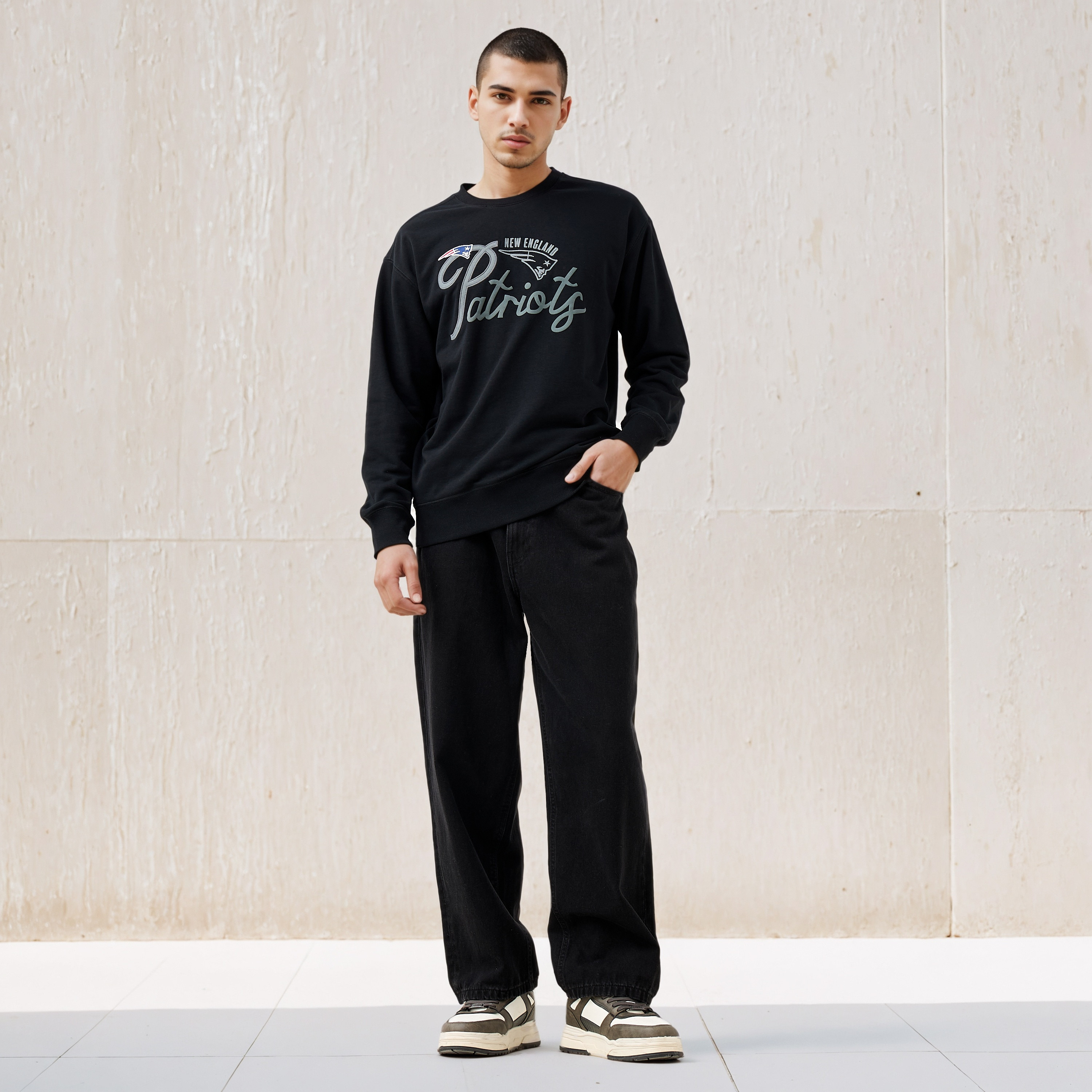 New England Patriots Embroidered Sweatshirt-men-winterwear-hoodiesandsweatshirts-image-2