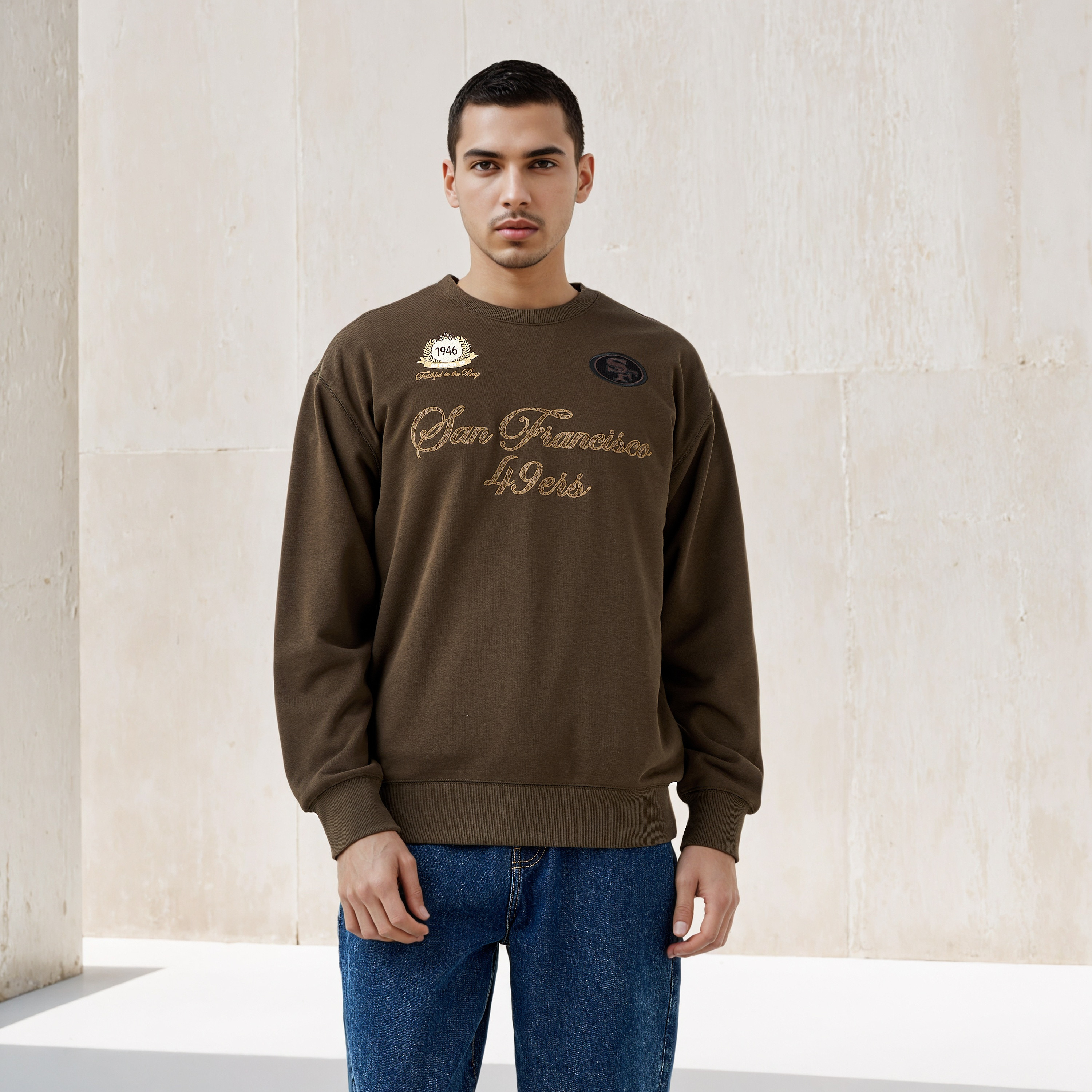 San Francisco Forty Niners NFL Men Relaxed Fit Sweatshirt-men-winterwear-hoodiesandsweatshirts-image-1